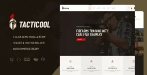 Tacticool Shooting Range & Gun Store WordPress Theme 95% OFF