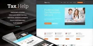 Tax Help - Finance & Accounting Adviser WordPress Theme 95% OFF