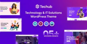 Techub - Technology & IT Solutions WordPress Theme 95% OFF