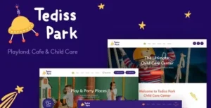 Tediss – Play Area & Child Care Center WordPress Theme 95% OFF