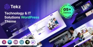 Tekz - Technology & IT Solutions WordPress Theme 95% OFF