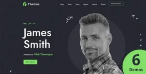 Thames – Personal Portfolio WordPress Theme 95% OFF