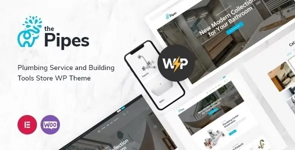 The Pipes – Plumbing Service And Building Tools Store WordPress Theme 95% Off