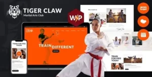 Tiger Claw - Martial Arts School and Fitness Center Theme 95% OFF