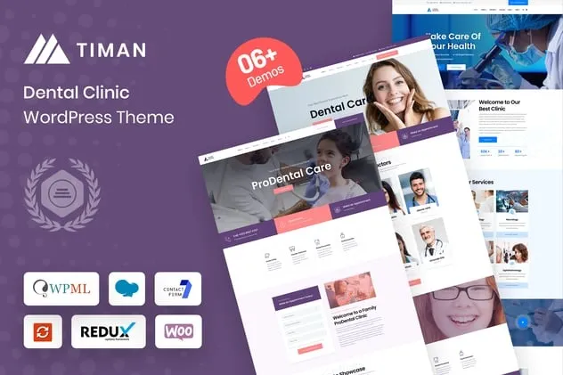 Timan – Dental Clinic WordPress Theme 95% OFF