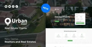 UrbanPoint - House Selling & Rental WordPress Theme 95% OFF