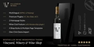 Villenoir - Vineyard, Winery & Wine Shop Theme 95% OFF