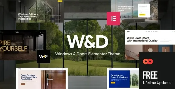 W&D – Windows & Doors Company WordPress Theme 95% OFF