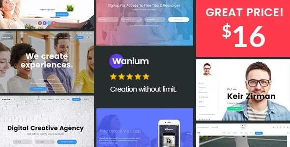 Wanium – A Elegant Multi-Concept Theme 95% OFF