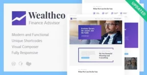 WealthCo – A Fresh Business & Financial Consulting WordPress Theme 95% OFF
