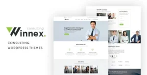 Winnex – Business Consulting WordPress Themes 95% OFF