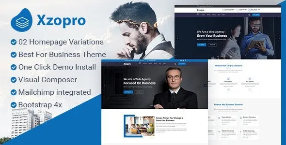 Xzopro – Finance And Business WordPress Theme 95% OFF