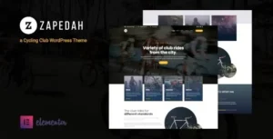Zapedah- Cycling Club WordPress Theme 95% OFF