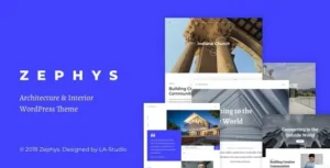 Zephys - Architecture & Interior WordPress Theme 95% OFF