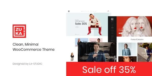 Zuka – Clean, Minimal WooCommerce Theme 95% OFF