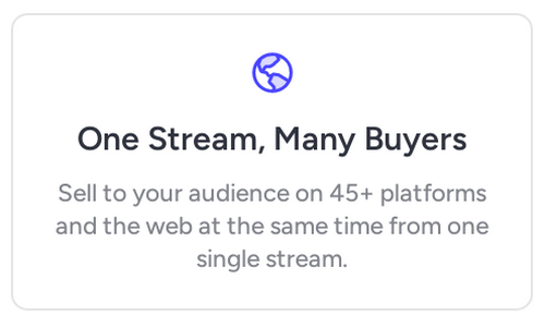 Sell Live While You Stream
