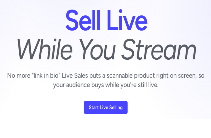 Sell Live While You Stream