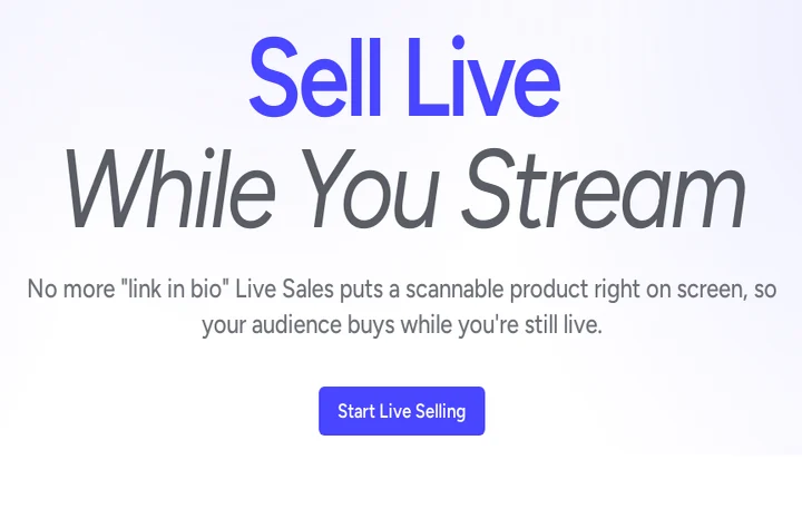 Sell Live While You Stream